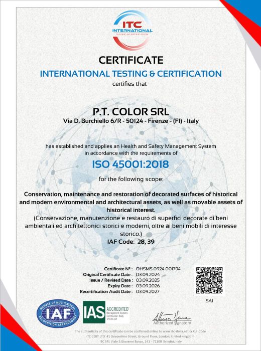 Certificazione ISO 45001:2018