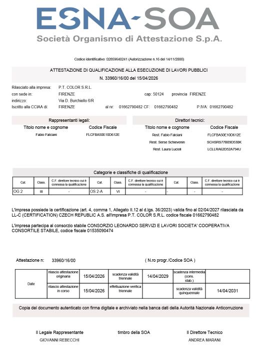 Certificazione SOA