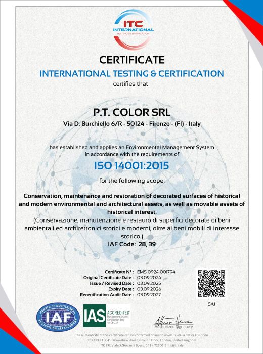 Certificazione ISO 14001:2015