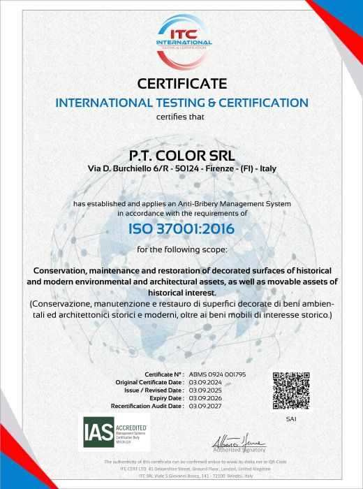 Certificazione ISO 37001:2016